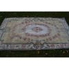 Hand Knotted Faded Yellow Wool Turkish Sparta Rug | Small Rug in Rugs by Vintage Pillows Store. Item made of cotton with fiber