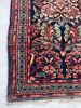 VELVET-SOFT Lamb Wool Vintage Sarouk | Botanical Beauty | Area Rug in Rugs by The Loom House. Item made of cotton with fiber