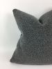 Bouche pillow // boule cushion // grey wool pillow | Pillows by velvet + linen