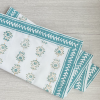 Table Runner - Lotus, Saltwater & Neutral | Linens & Bedding by Mended. Item made of cotton