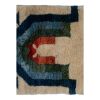 Vintage Turkish Mohair Tulu Rug with Vase Design | Area Rug in Rugs by Vintage Pillows Store. Item made of fabric with fiber