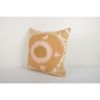 Uzbek Faded Yellow Suzani Cushion Cover, Suzani Pillow Case | Sham in Linens & Bedding by Vintage Pillows Store. Item composed of cotton