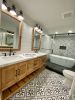 MODEL 1014 - Custom Double Sink Bathroom Vanity | Countertop in Furniture by Limitless Woodworking. Item made of maple wood works with mid century modern & contemporary style
