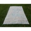 Vintage 1960s Anatolian Geometric Distressed Kars Wool | Area Rug in Rugs by Vintage Pillows Store. Item made of cotton with fiber