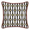 Shaman Straps Pattern Silk Cushion | Pillows by Sean Martorana. Item made of cotton