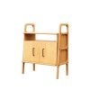 Minimalist Bookcase, Media Console Cabinet, Credenza | Book Case in Storage by Plywood Project. Item composed of oak wood compatible with minimalism and mid century modern style