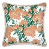 Marigold Floral Silk Cushion | Pillows by Sean Martorana. Item made of cotton