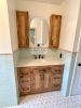 Model 1063 - Custom Single Sink Vanity | Countertop in Furniture by Limitless Woodworking. Item made of maple wood works with mid century modern & contemporary style