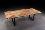 Live Edge Maple Timberbeast Dining Table | Tables by Urban Lumber Co.. Item composed of maple wood & steel