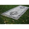 Hand Knotted Turkish Oushak  Natural Background Area Rug | Rugs by Vintage Pillows Store. Item composed of cotton and fiber