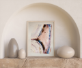 Sunset Glimmers | Mixed Media in Paintings by TERRA ETHOS. Item composed of paper compatible with boho and contemporary style