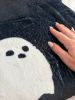 Soft Ghost Throw Blanket – Black & White, 50” x 60” | Linens & Bedding by Busa Designs