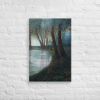Canvas Print – Before I Sleep – Atmospheric Forest and Water Landscape | Work by Eman's Gallery