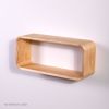 Handcrafted Pine Floating Shelf: Mid-Century Modern Bentwood | Shelving in Storage by Spacecraft Furnishing