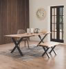 Live Edge Walnut Table - Wood Table - Dining Table | Tables by Tinella Wood. Item made of walnut works with contemporary & art deco style