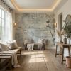 Archival Bloom  —  Rustic Farmhouse Wallpaper Mural | Wall Treatments by ELLE WALLS