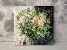 Bridal bouquet painting from photo Wedding flowers portraits | Oil And Acrylic Painting in Paintings by Natart. Item composed of canvas & synthetic