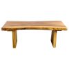 Haussmann® Wood Natural Edge Bench 48 in x 18 x 18 in | Benches & Ottomans by Haussmann®