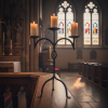 Hand Forged Iron Candelabra 23″ (58cm) | Candle Holder in Decorative Objects by edecrawzFC