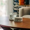 White Terrazzo Coaster Set | Tableware by Pretti.Cool. Item made of concrete & glass