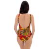 One Piece Swimsuit - Solar Burst - Geometric Colourful Art | Work by Eman's Gallery