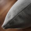 Hippopotamus Grey Velvet Pillow 18x18 | Pillows by Vantage Design