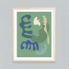 Mid Century Modern Abstract Art, Colorful Abstract wall art | Prints in Paintings by Capricorn Press. Item made of paper works with boho & minimalism style
