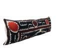 Uzbek Faded Black Suzani Bedding Cushion Cover, Suzani | Pillows by Vintage Pillows Store