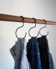 Jean Display Hooks + Leather Loops [ 3 PK] | Hardware by Keyaiira | leather + fiber. Item made of steel & leather
