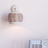 Woven Wall Sconce | Sconces by Pigeon Toe Ceramics. Item composed of brass and synthetic
