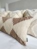 Oversized Lumbar Pillow 12x40 Modern Boho Striped Pillow | Pillows by Busa Designs