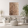 Abstract copper wall art 3d textured canvas art copper | Oil And Acrylic Painting in Paintings by Berez Art. Item made of canvas