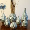 Oblique Slender in Coral Green | Vase in Vases & Vessels by by Alejandra Design. Item composed of ceramic