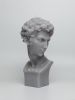 Grey Hermes XL Greek God Head Candle - Roman Bust Figure | Ornament in Decorative Objects by Agora Home. Item composed of synthetic in minimalism or contemporary style