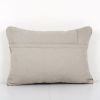 Handmade Organic Striped Lumbar Pillow Cover, Ethnic Chair D | Cushion in Pillows by Vintage Pillows Store
