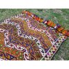 Jajim Kilim Rug, Turkish Anatolian Handembroidered Wool | Area Rug in Rugs by Vintage Pillows Store. Item composed of cotton & fiber