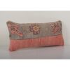 Anatolian Carpet Rug Pillow, Lumbar Oblong Pillow Cover | Sham in Linens & Bedding by Vintage Pillows Store. Item made of cotton with fiber