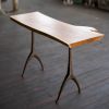 Live Edge Urban Wood + Cast Bronze Console Table | Lakehouse | Tables by Alabama Sawyer. Item made of wood