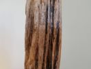 Driftwood Sculpture "Earned Stripes" with Marble Base | Sculptures by Sculptured By Nature  By John Walker. Item composed of wood and marble in minimalism style