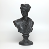 Black Diana XL Greek Goddess Head Candle - Roman Bust Figure | Ornament in Decorative Objects by Agora Home. Item compatible with minimalism and contemporary style