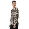 Unisex Sweatshirt - Optical Web - Black & White Illusion Art | Work by Eman's Gallery