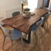 Live Edge Dining Table, Solid Wood Table | Tables by Ironscustomwood. Item made of walnut