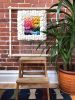 RAINBOW SQUARE woven wall hanging | Macrame Wall Hanging in Wall Hangings by Nova Mercury Design. Item composed of cotton and fiber