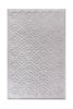 Handmade Wool Area Rug, Modern Geometric Carpet, Ivory Tufted Floor Decor | Rugs by Swiflo