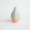 Basalt in Strawberry Pistachio | Vase in Vases & Vessels by by Alejandra Design. Item made of ceramic