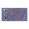 Silk Suzani Blue Table Runner With Pomegranate Design, Anima | Tablecloth in Linens & Bedding by Vintage Pillows Store