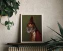 Valkyrie Cat Art Print, Brünnhilde Mythology Wall Art | Prints in Paintings by The Ugly Cat Studio