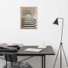 Framed Paper Print - Tunnel of Illusion - Geometric Op Art | Work by Eman's Gallery