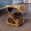 Haussmann® Wood Double Twist End Table 15 x 15 x 20 in High | Tables by Haussmann®