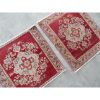 1970s Vintage Miniature Turkish Rugs - a Pair | Small Rug in Rugs by Vintage Pillows Store. Item composed of cotton